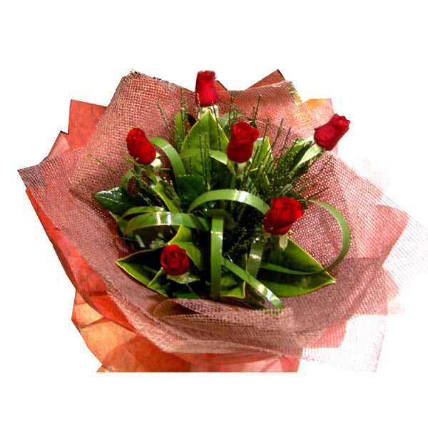 6 Stems Red Roses